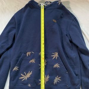 Vans Kilmer Palm Tree Hoodie Navy Blue Mens Medium